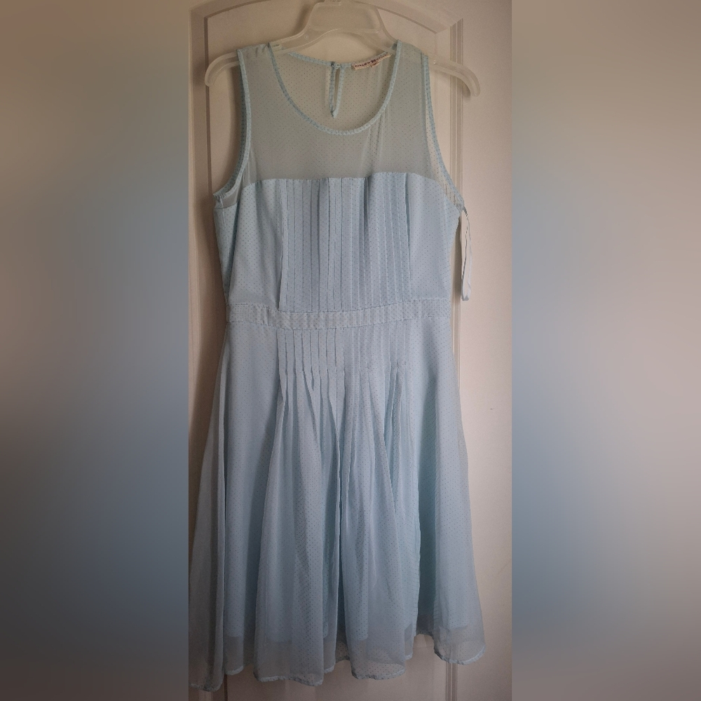 Altar'd State Sky Blue Polka Dot Dress Fairycore Powderblue Summer Skydress Boho